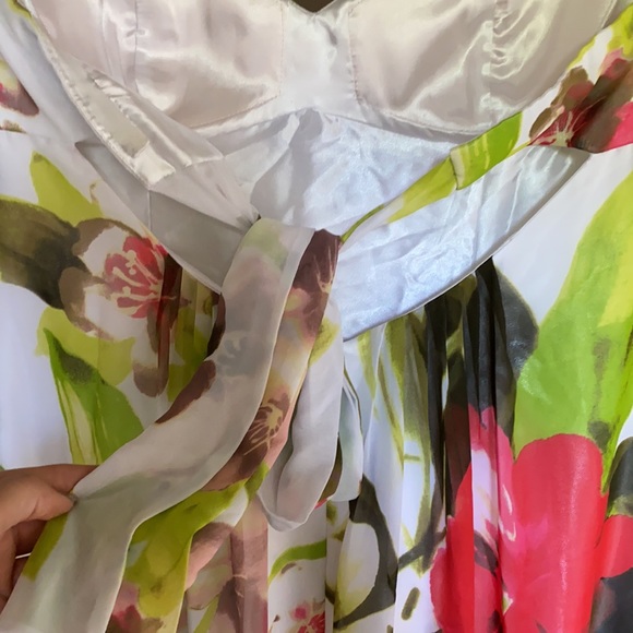 FLORAL CACHÉ LONG DRESS - Picture 6 of 7